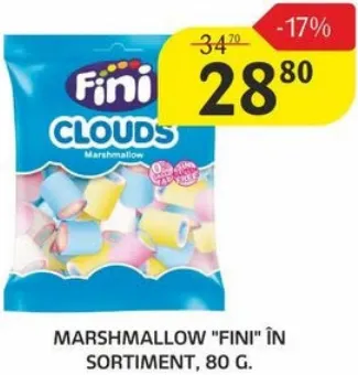 Marshmallow FINI, în sortiment, 80 g