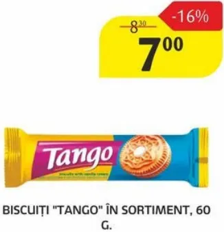 Biscuiți TANGO, în sortiment, 60 g