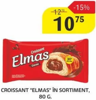 Croissant „ELMAS” în sortiment, 80 g