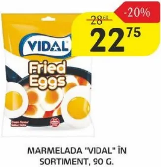 Marmeladă „VIDAL” în sortiment, 90 g