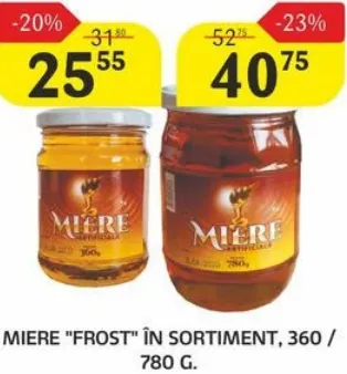 FROST Miere în sortiment, 360 / 780 g