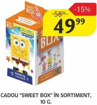Cadou „SWEET BOX”, în sortiment, 10 g