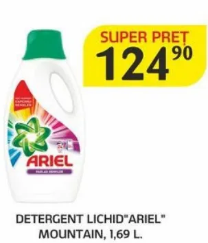 Detergent lichid pentru rufe ARIEL Mountain, 1,69 l