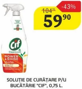 CIF soluție de curățare pentru bucătărie, 0,75 l