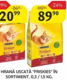 PURINA FRISKIES Сухий корм, в асортименті, 0,3 / 1,5 кг