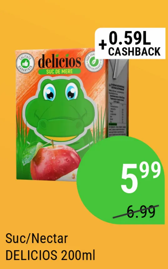 Сок/нектар DELICIOS, 200 мл