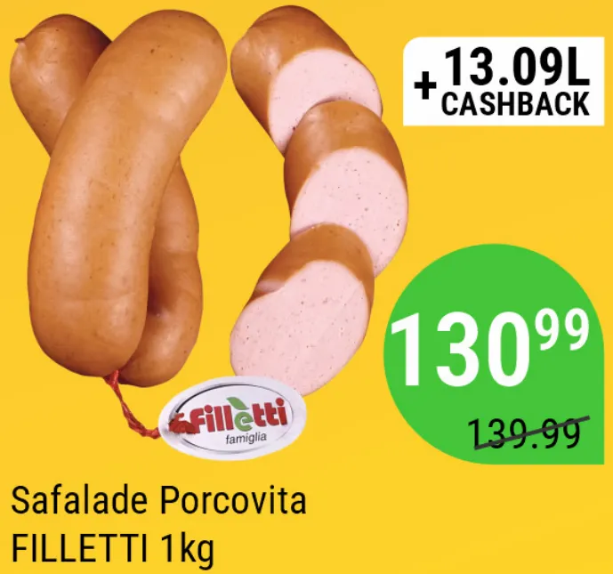 Сардельки Porcovita FILLETTI, 1 кг
