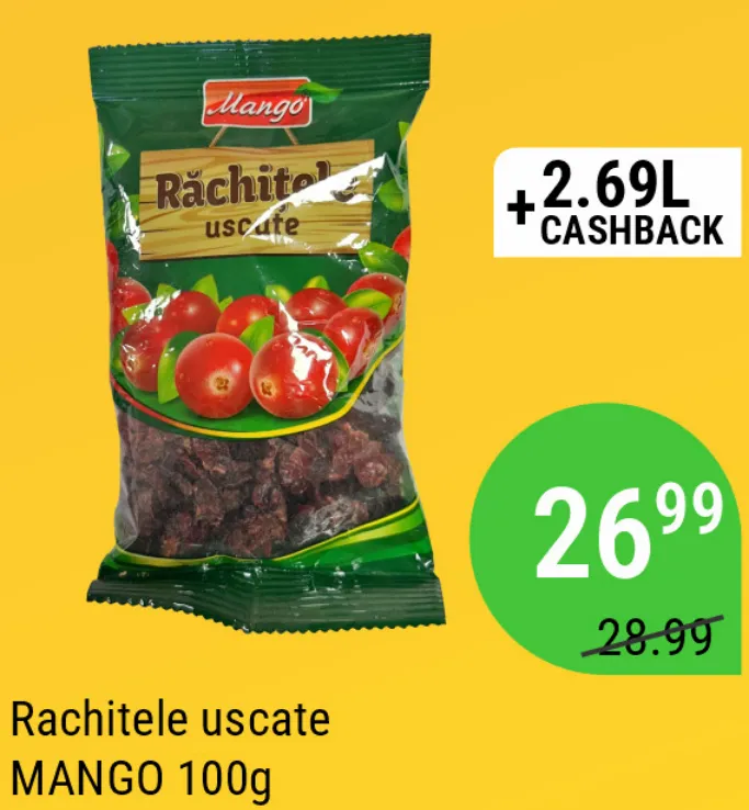 Сушёная клюква MANGO, 100 г