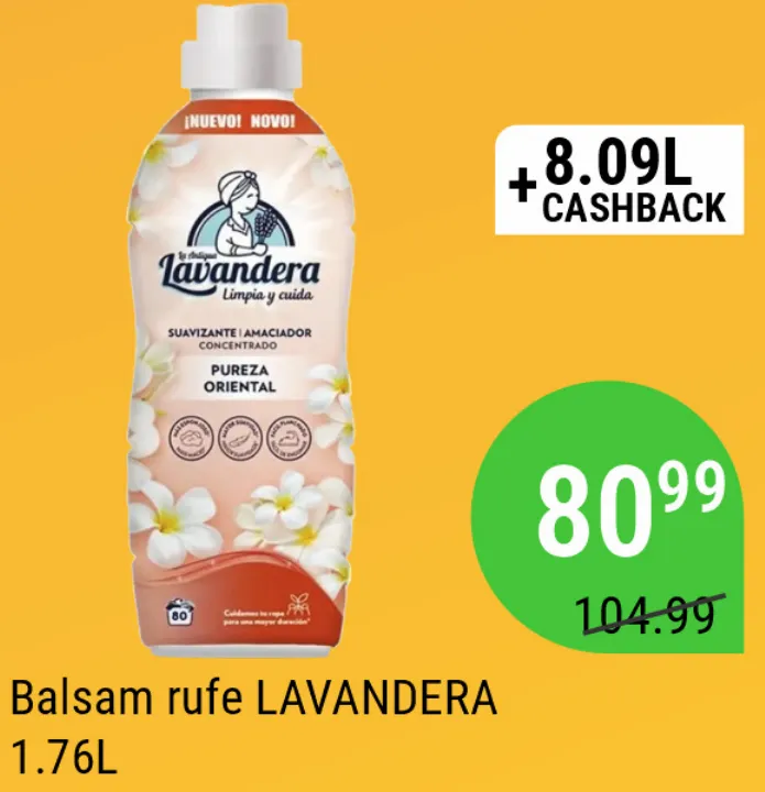 LAVANDERA Кондиционер для белья Pureza Oriental, 1,76 л