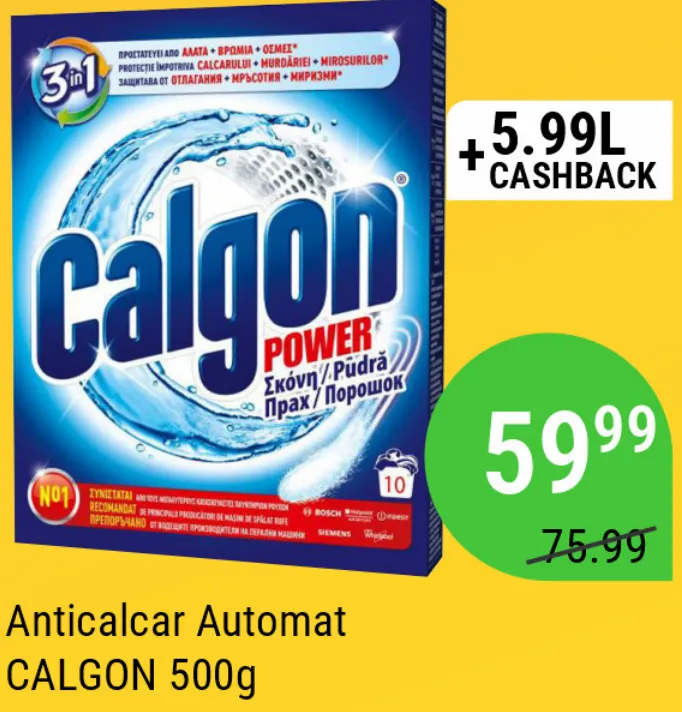 Средство против накипи для стиральной машины CALGON, 500 г