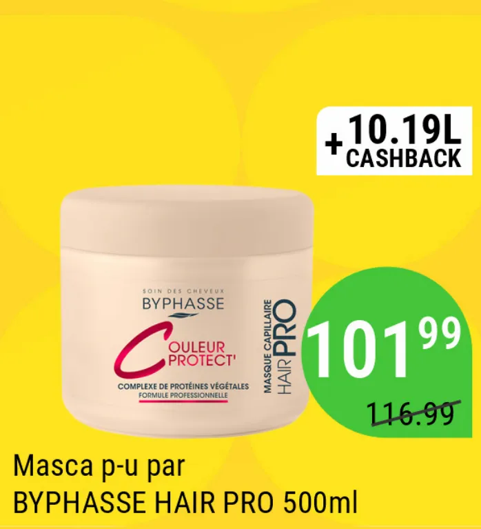 Маска для волос BYPHASSE HAIR PRO COULEUR PROTECT, 500 мл