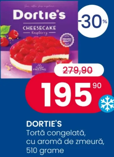Замороженный торт со вкусом малины, 510 г