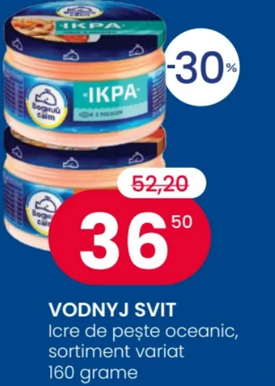 VODNYJ SVIT, икра океанической рыбы, 160 г