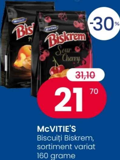 McVITIE'S — печенье Biskrem, в ассортименте, 160 г