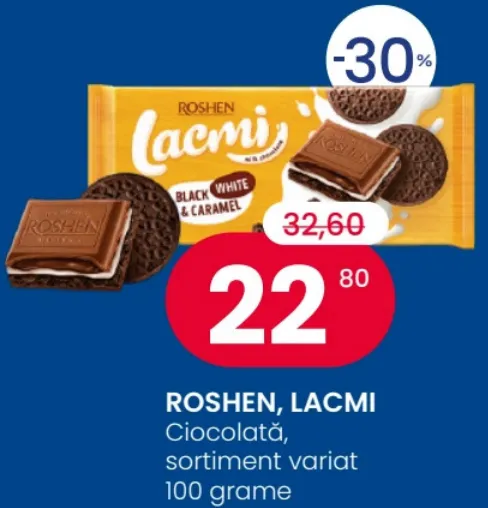 ROSHEN, LACMI Ciocolată, sortiment variat, 100 g