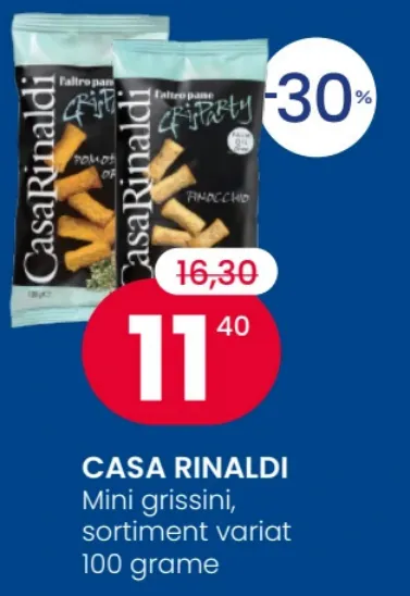 CASA RINALDI — мини-гриссини, в ассортименте, 100 г