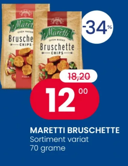 MARETTI BRUSCHETTE, в ассортименте, 70 г