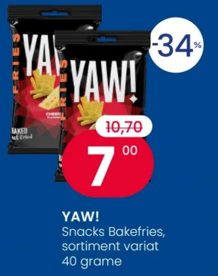 YAW! Снеки Bakefries, в ассортименте