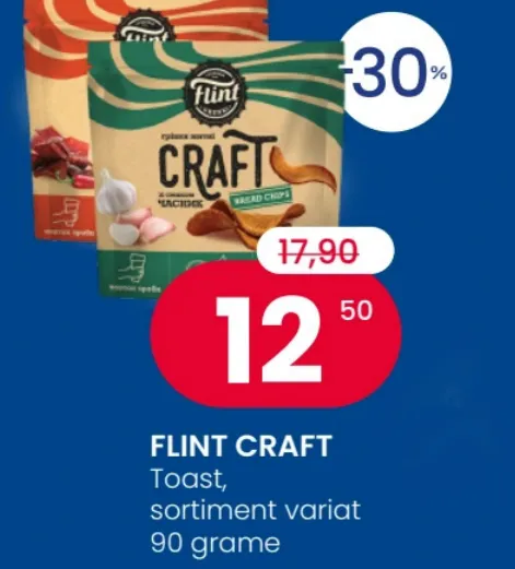 FLINT CRAFT, сухарики, в ассортименте