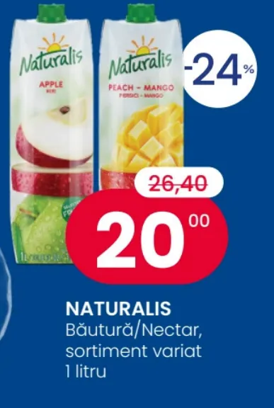 NATURALIS, напитки/нектары в ассортименте, 1 л