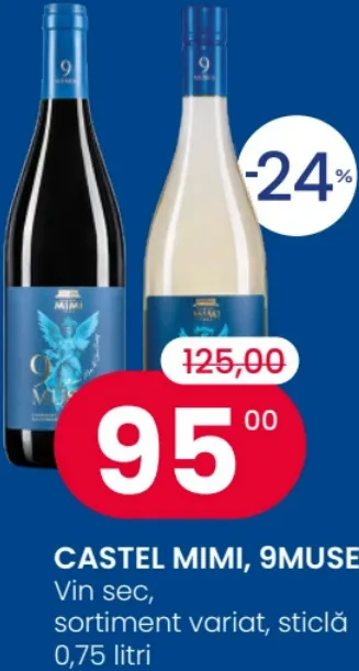 CASTEL MIMI, 9MUSES, сухое вино, в ассортименте, 0,75 л