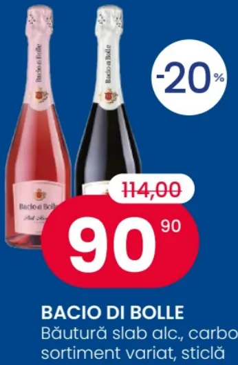 BACIO DI BOLLE, слабоалкогольный газированный напиток в ассортименте, 0,75 л