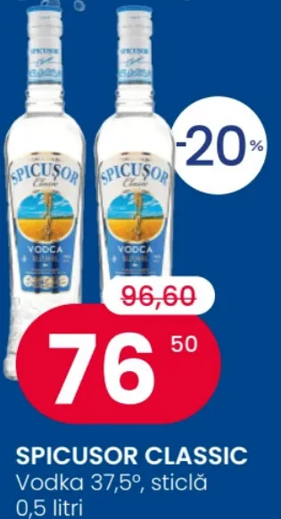 SPICUSOR CLASSIC, водка 37,5°, бутылка 0,5 л