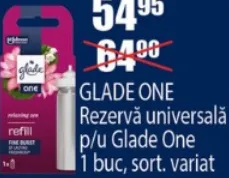 Универсальный сменный баллон для Glade One, 1 шт., в ассортименте