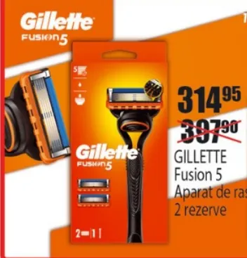Бритвенный станок Gillette Fusion 5 с 2 сменными кассетами