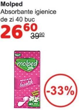 Дневные гигиенические прокладки Molped, 40 шт.