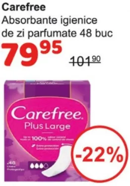 Ароматизированные дневные гигиенические прокладки Carefree, 48 шт.