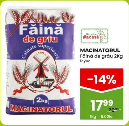 MĂCINĂTORUL Făină de grâu, 2 kg