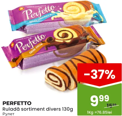 PERFETTO Ruladă în sortiment, 130 g