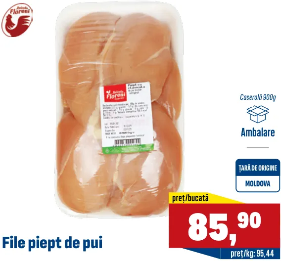 Floreni File din piept de pui, 900 g
