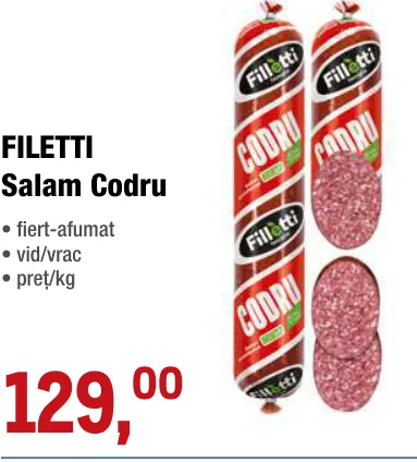 FILETTI, салями «Кодру»