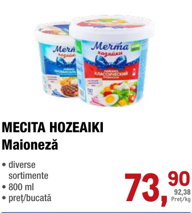 MECITA HOZEAIKI Maioneză, 800 ml