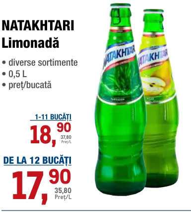 Лимонад NATAKHTARI, 0,5 л