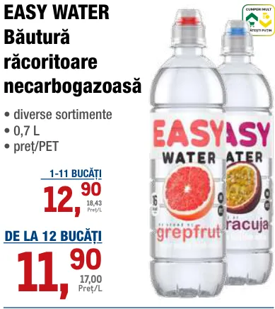 EASY WATER, негазированный безалкогольный напиток, 0,7 л