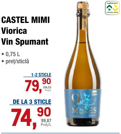 Игристое вино CASTEL MIMI Viorica
