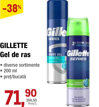 GILLETTE Гель для бритья, 200 мл