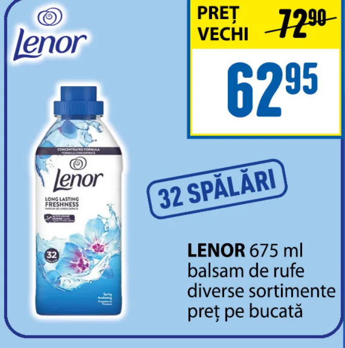 Кондиционер для белья LENOR, 675 мл, 32 стирки, в ассортименте
