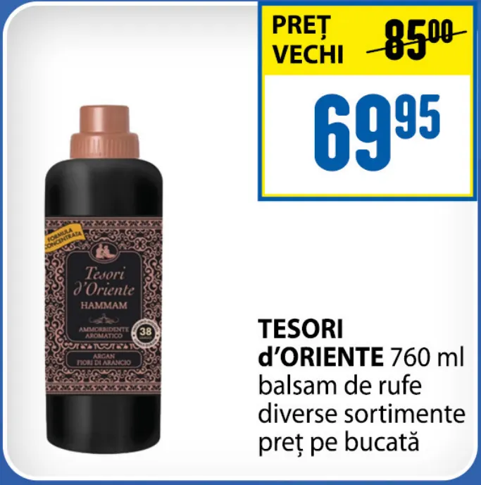 Кондиционер для белья Tesori d'Oriente, 760 мл