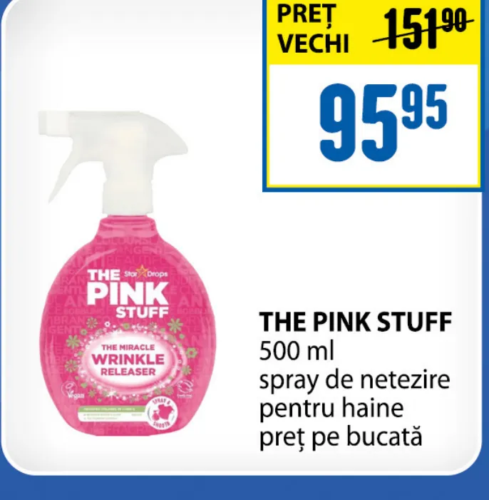 Спрей для разглаживания одежды THE PINK STUFF, 500 мл, цена за штуку