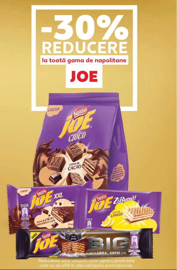 Весь ассортимент вафель JOE