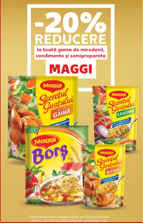 Весь ассортимент пряностей, приправ и полуфабрикатов MAGGI