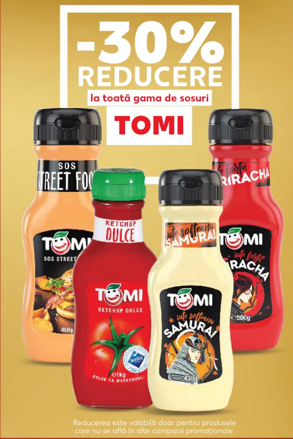 Вся линейка соусов TOMI