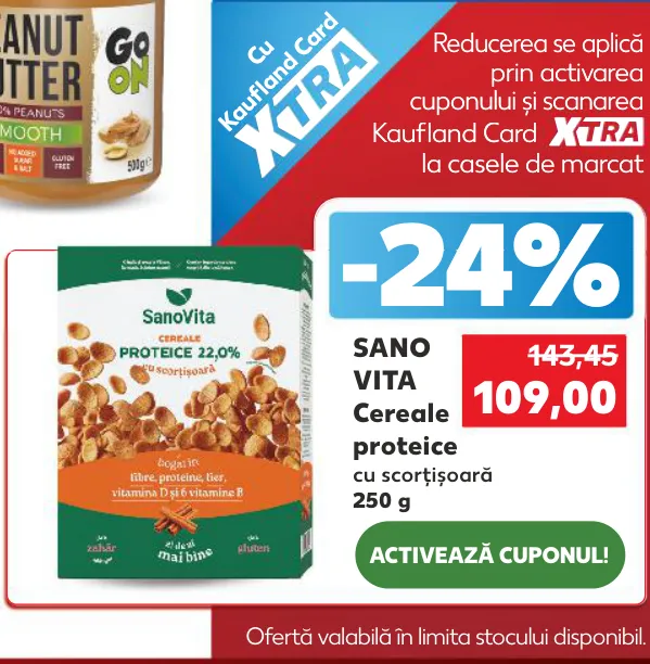 SANO VITA — протеиновые хлопья с корицей, 250 г