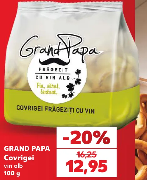 GRAND PAPA Крендельки с белым вином, 100 г