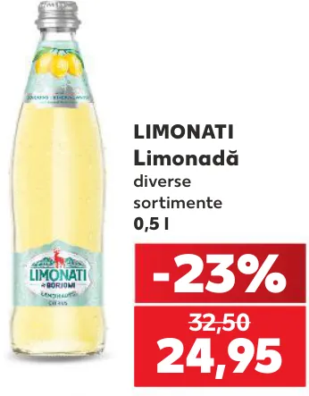 Лимонад LIMONATI, разные виды, 0,5 л