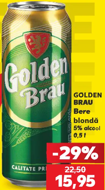 GOLDEN BRAU Светлое пиво, 5% алкоголя, 0,5 л